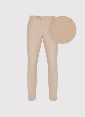 Beżowy garnitur męski