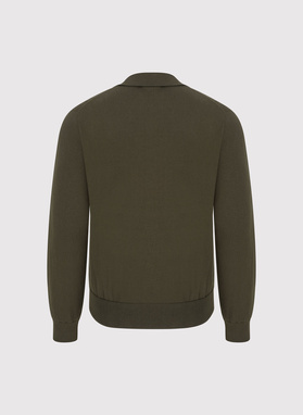 Bawełniany kardigan w kolorze zielonym