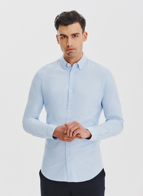 Niebieska koszula męska