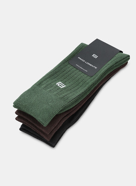 Zestaw skarpet męskich w prążek