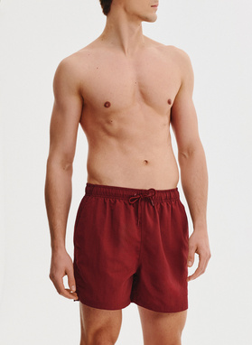 Szorty kąpielowe męskie w bordowym kolorze