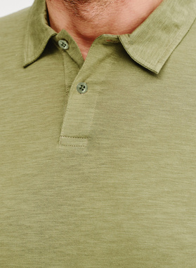 Zielone bawełniane polo