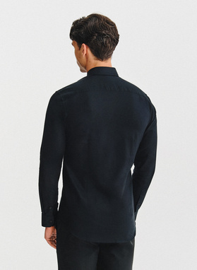 Czarna bawełniana koszula męska