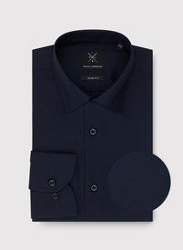 Granatowa koszula bawełniana