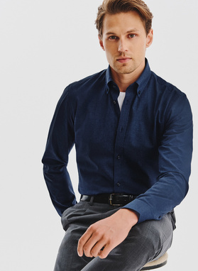 Granatowa koszula melanż