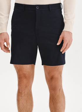 Granatowe szorty męskie z bawełną