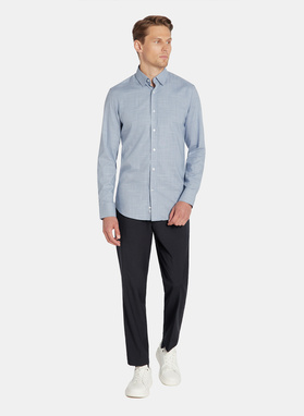 Granatowe casualowe spodnie męskie