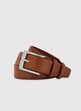 Kamelowy skórzany pasek męski