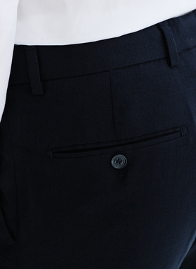 Granatowe spodnie ganiturowe