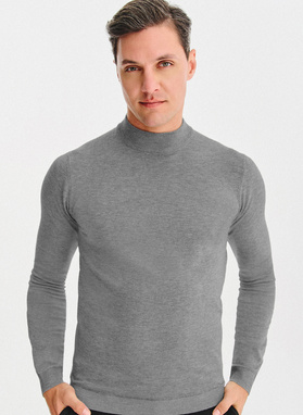 Półgolf męski w szarym kolorze