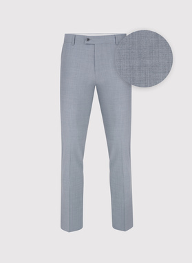 Gładki szary garnitur męski