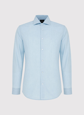 Jasnoniebieska koszula jeansowa