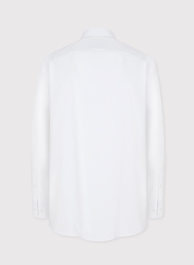 Biała bawełniana koszula męska