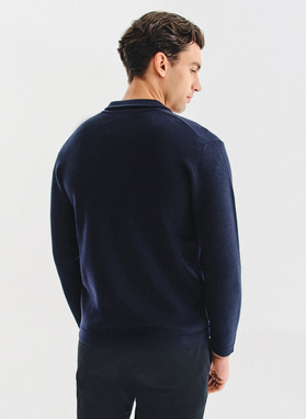 Rozpinany kardigan w kolorze granatowym