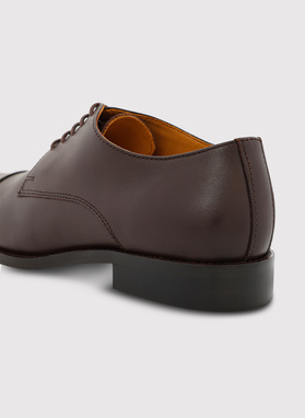 Ciemnobrązowe eleganckie buty męskie