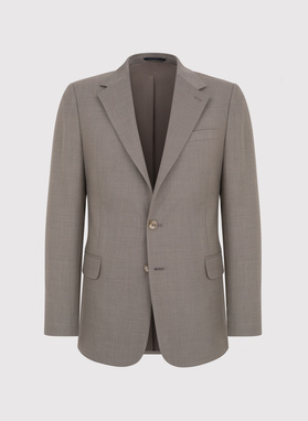 Jasnobrązowy garnitur męski