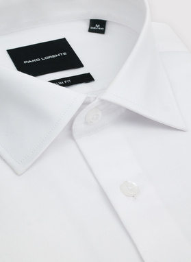 Biała koszula męska z bawełny