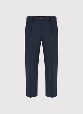 Granatowe casualowe spodnie męskie