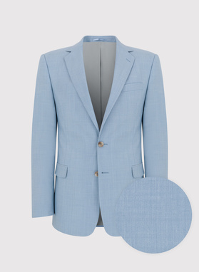 Błękitny męski garnitur