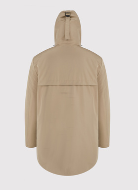 Kurtka męska z kapturem w kolorze beżowym