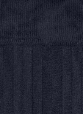 Gładkie granatowe skarpety w prążek