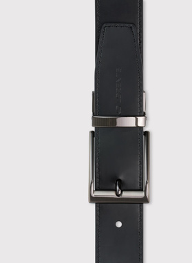 Dwustronny skórzany pasek męski