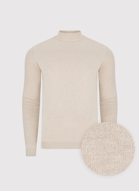 Beżowy półgolf męski