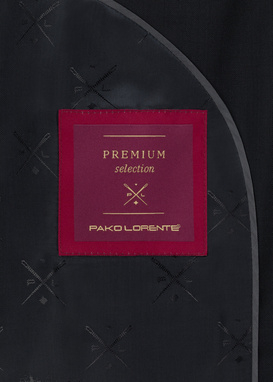 Czarna dwurzędowa marynarka męska