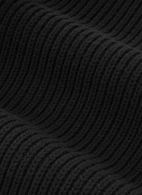 Czarny bawełniany szalik męski