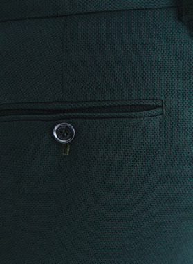Zielone spodnie garniturowe