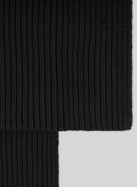 Czarny bawełniany szalik męski