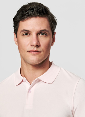 Polo męskie w kolorze różowym