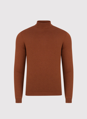 Półgolf męski w rudym kolorze