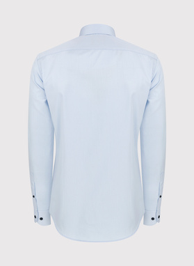 Niebieska koszula męska z bawełny