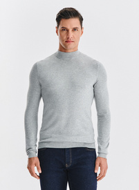 Szary półgolf męski