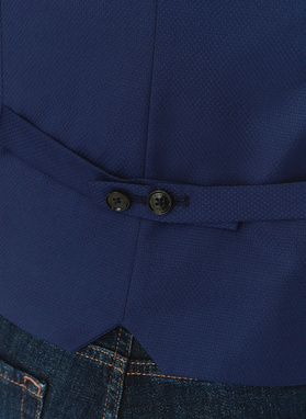 Granatowa męska elegancka kamizelka