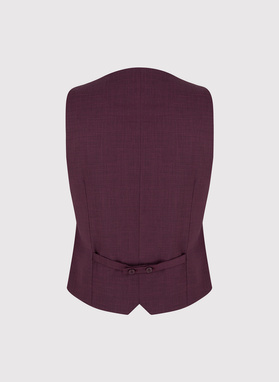 Bordowa dwurzędowa kamizelka męska