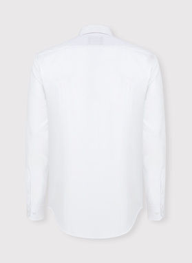 Biała koszula męska z długim rękawem