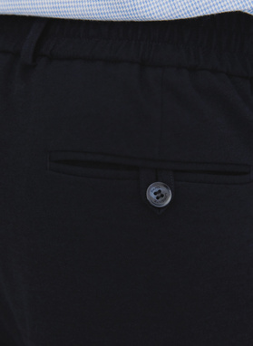 Granatowe spodnie męskie z wełną