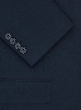 Ślubny granatowy garnitur męski