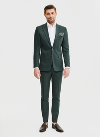 Zielony garnitur męski