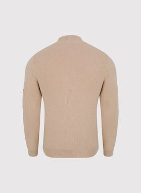 Rozpinany kardigan w kolorze beżowym