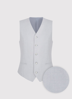 Jednorzędowa szara kamizelka