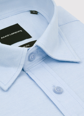 Niebieska bawełniana koszula męska