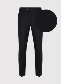 Gładkie czarne spodnie ganiturowe