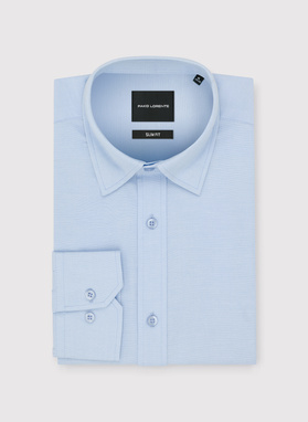 Niebieska bawełniana koszula męska