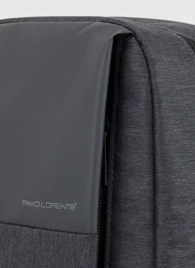 Grafitowy plecak męski na laptopa