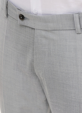 Szare spodnie ganiturowe