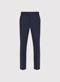 Wełniane spodnie garniturowe w kolorze granatowym