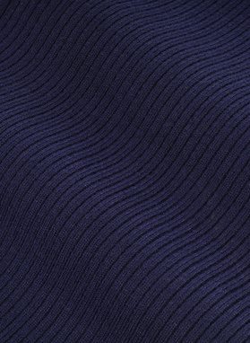 Granatowy szal męski w prążek